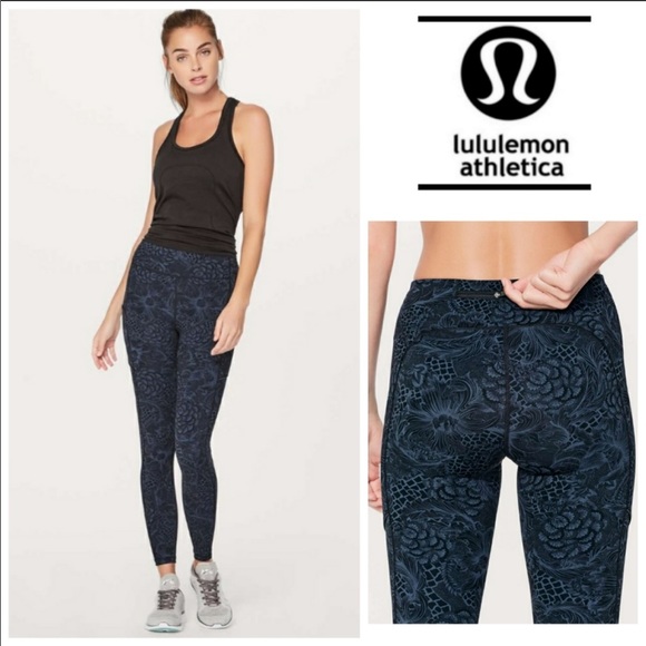 Lululemon speed up tight Nouveau Mach blue black - Picture 3 of 11